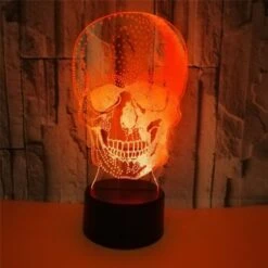 3D Skull Night Light(3d Skull Night Light) -Crewskull 3d skull night light 601