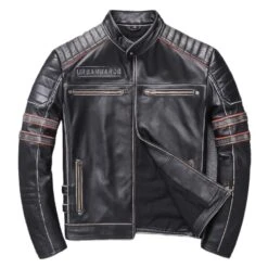 Crewskull -Crewskull american custom skull leather jacket 199