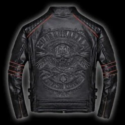 American Custom (Skull Leather Jacket)(American Custom Skull Leather Jacket)