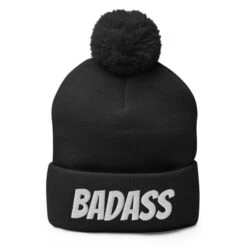 Badass Pom-Pom Beanie(Badass Pom Beanie) -Crewskull badass pom beanie 978