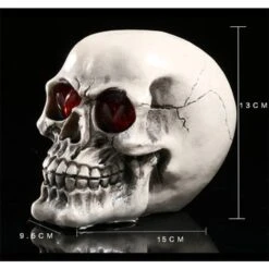Badass Skull Statue(Badass Skull Statue High Quality Resin Eco Friendly Led) -Crewskull badass skull statue 845