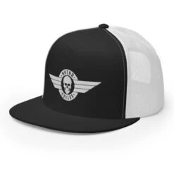 Biker Skull Trucker Cap(Biker Skull Trucker Cap) -Crewskull biker skull trucker cap 120