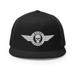 Biker Skull Trucker Cap(Biker Skull Trucker Cap) -Crewskull biker skull trucker cap 265