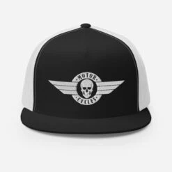 Biker Skull Trucker Cap(Biker Skull Trucker Cap) -Crewskull biker skull trucker cap 419