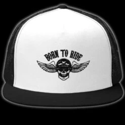 Biker Skull Trucker Hat(Biker Skull Trucker Hat)