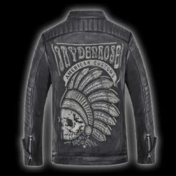 Biker Spirit (Indian Skull Leather Jacket)(Biker Spirit Indian Skull Leather Jacket)