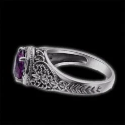 Black And Purple Ring(Black And Purple Ring) -Crewskull black and purple ring 763