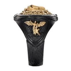 Black And Gold Lion Ring(Black And Gold Lion Ring) 8 Black And Gold Lion Ring(Black And Gold Lion Ring) -Crewskull black gold lion ring 175
