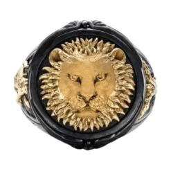 Black And Gold Lion Ring(Black And Gold Lion Ring)