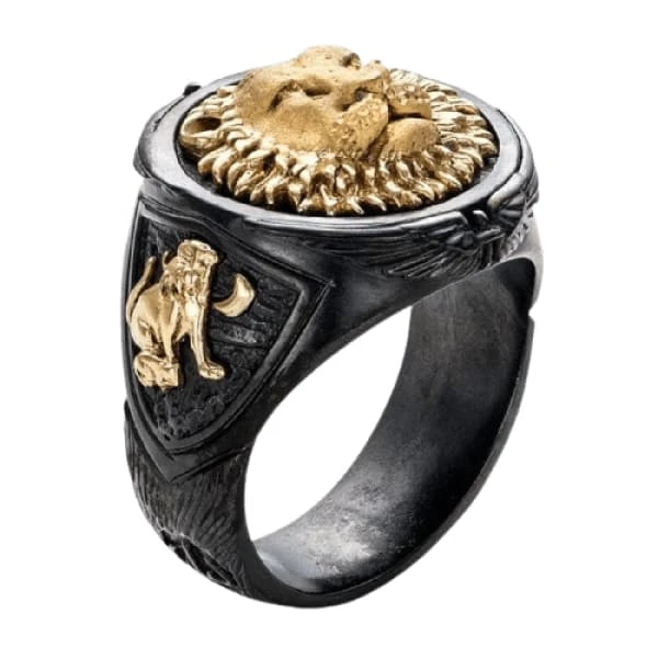 Black And Gold Lion Ring(Black And Gold Lion Ring) 4 Black And Gold Lion Ring(Black And Gold Lion Ring) - Image 2