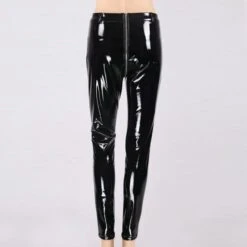 Black Latex Pants(Black Latex Pants) -Crewskull black latex pants 919