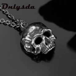 Black Skull Necklace(Black Skull Necklace) -Crewskull black skull necklace 735