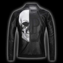 Bomber Skull Leather Jacket(Bomber Skull Leather Jacket)