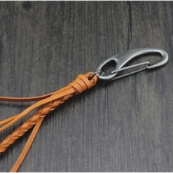 Braided Leather Wallet Chain(Braided Leather Wallet Chain) -Crewskull braided leather wallet chain 369