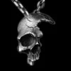 Broken Skull Necklace "Destroy" - Resin Pendant, Steel Chain(Broken Skull Necklace Destroy) -Crewskull broken skull necklace destroy 226