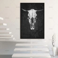 Bull Skull Painting(Bull Skull Painting) -Crewskull bull skull painting 121
