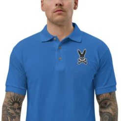 Bunny Skull Polo Shirt(Bunny Skull Polo Shirt) -Crewskull bunny skull polo shirt 154