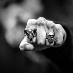 Butterfly Skull Ring(Butterfly Skull Ring) -Crewskull butterfly skull ring 733