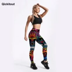 Colorful Skull Leggings(Colorful Skull Leggings) -Crewskull colorful skull leggings 486