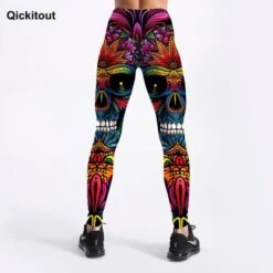 Colorful Skull Leggings(Colorful Skull Leggings) -Crewskull colorful skull leggings 713