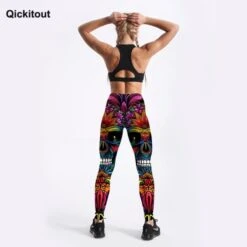 Colorful Skull Leggings(Colorful Skull Leggings) -Crewskull colorful skull leggings 716