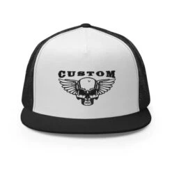 Custom Biker Skull Trucker Cap(Custom Biker Skull Trucker Cap) -Crewskull custom biker skull trucker cap 243