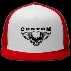 Custom Biker Skull Trucker Cap(Custom Biker Skull Trucker Cap)