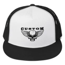 Custom Biker Skull Trucker Cap(Custom Biker Skull Trucker Cap) -Crewskull custom biker skull trucker cap 972