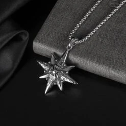 Eight Pointed Star Necklace(Eight Pointed Star Necklace) -Crewskull eight pointed star necklace 200