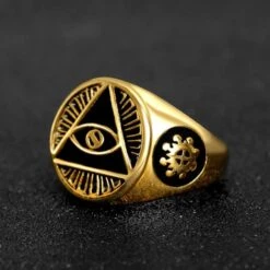 Eye Of Providence Ring(Eye Of Providence Ring) -Crewskull eye of providence ring 394