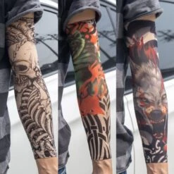 Fake Skull Tattoo Sleeves(Fake Skull Tattoo Sleeves) -Crewskull fake skull tattoo sleeves 101