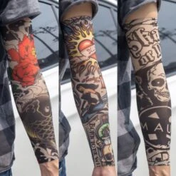 Fake Skull Tattoo Sleeves(Fake Skull Tattoo Sleeves) -Crewskull fake skull tattoo sleeves 455