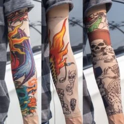 Fake Skull Tattoo Sleeves(Fake Skull Tattoo Sleeves) -Crewskull fake skull tattoo sleeves 899