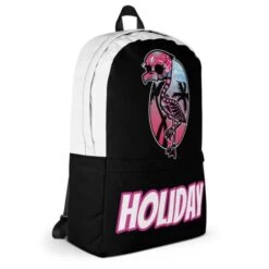Flamingo Skull Backpack(Flamingo Skull Backpack) -Crewskull flamingo skull backpack 538