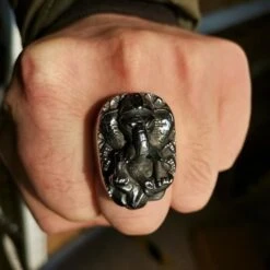 GANESHA RING(Ganesha Ring) -Crewskull ganesha ring 918