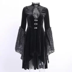 Gothic Lolita Dress - Victorian Style Fit And Flare Mini Dress(Gothic Lolita Dress) 13 Gothic Lolita Dress - Victorian Style Fit And Flare Mini Dress(Gothic Lolita Dress) -Crewskull gothic lolita dress 586