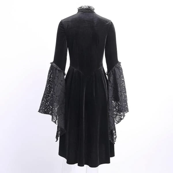 Gothic Lolita Dress - Victorian Style Fit And Flare Mini Dress(Gothic Lolita Dress) 8 Gothic Lolita Dress - Victorian Style Fit And Flare Mini Dress(Gothic Lolita Dress) - Image 6