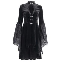 Gothic Lolita Dress - Victorian Style Fit And Flare Mini Dress(Gothic Lolita Dress) 15 Gothic Lolita Dress - Victorian Style Fit And Flare Mini Dress(Gothic Lolita Dress) -Crewskull gothic lolita dress 869