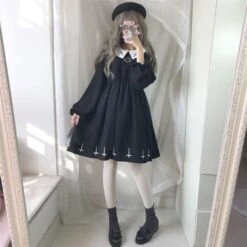 Gothic Maid Dress(Gothic Maid Dress) -Crewskull gothic maid dress 182