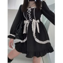Gothic Maid Dress(Gothic Maid Dress) -Crewskull gothic maid dress 441
