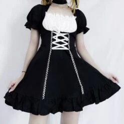 Gothic Maid Dress(Gothic Maid Dress) -Crewskull gothic maid dress 540