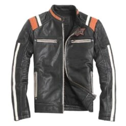 Indian Skull Leather Jacket(Indian Skull Leather Jacket) -Crewskull indian skull leather jacket 606