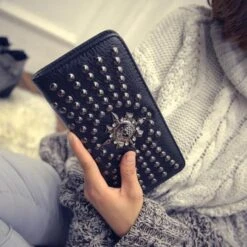 Ladies Skull Wallet(Ladies Skull Wallet) -Crewskull ladies skull wallet 734