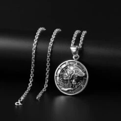 Liberty Skull Necklace(Liberty Skull Necklace) -Crewskull liberty skull necklace 622