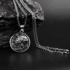 Liberty Skull Necklace(Liberty Skull Necklace) -Crewskull liberty skull necklace 629