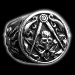 Masonic Ring With Skull(Masonic Ring With Skull)