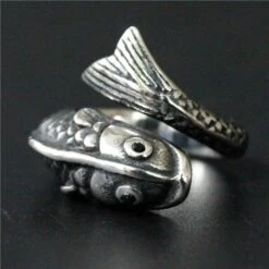 Men's Fish Ring(Mens Fish Ring 1) 11 Men's Fish Ring(Mens Fish Ring 1) -Crewskull mens fish ring 501