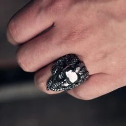 Men's Medusa Ring(Mens Medusa Ring) -Crewskull mens medusa ring 269