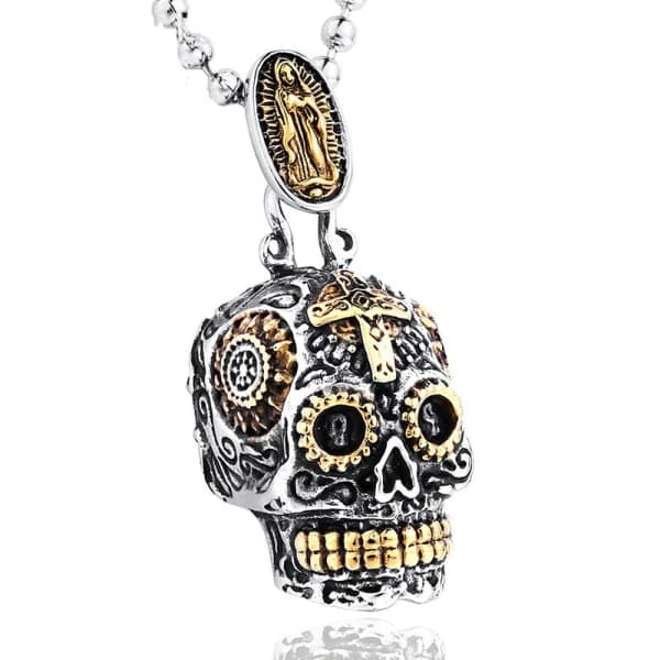 Mexican Sugar Skull Necklace(Mexican Sugar Skull Necklace) 5 Mexican Sugar Skull Necklace(Mexican Sugar Skull Necklace) - Image 3
