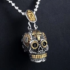 Mexican Sugar Skull Necklace(Mexican Sugar Skull Necklace) 19 Mexican Sugar Skull Necklace(Mexican Sugar Skull Necklace) -Crewskull mexican sugar skull necklace 881